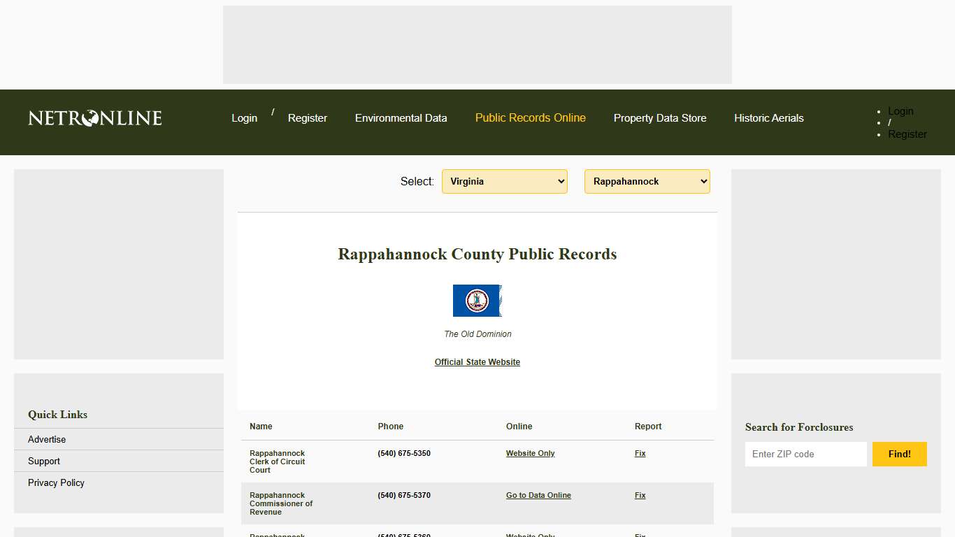 NETR Online • Rappahannock • Rappahannock Public Records, Search Rappahannock Records, Rappahannock Property Tax, Virginia Property Search, Virginia Assessor